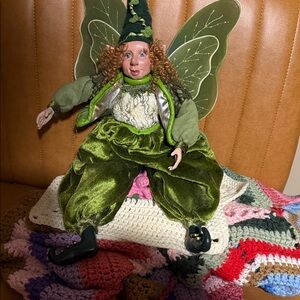Unk Green Fairy Doll with Curly Hair